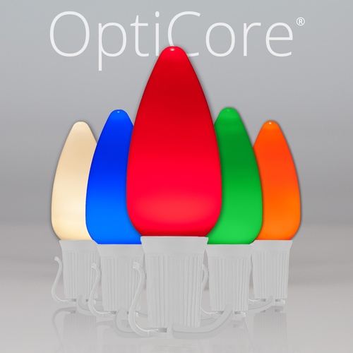 Christmas Lights C9 Multicolor Smooth Opticore Commercial LED