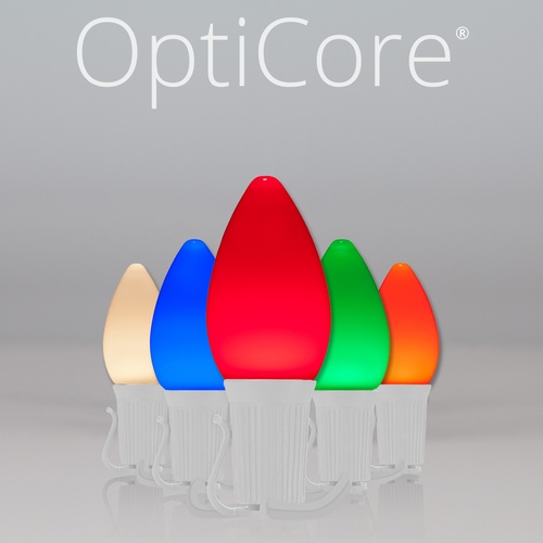 Christmas Lights C7 Multicolor Smooth Opticore Commercial LED