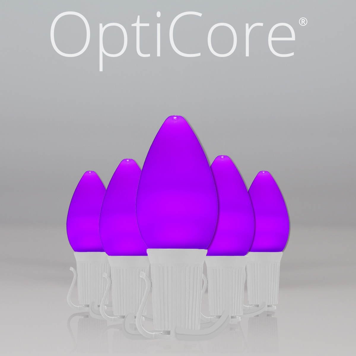 Christmas Lights C7 Purple Smooth Opticore Commercial LED Christmas