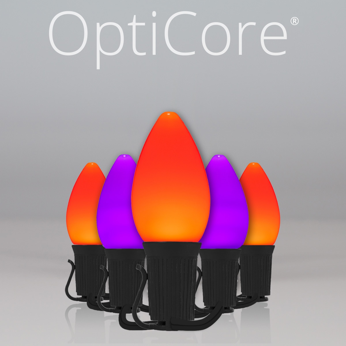 NICENESS SPOOKY（Limited）LIME x ORANGE Halloween Lights - C7 Amber Commercial LED Halloween Lights