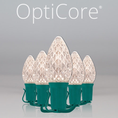 Christmas Lights C7 Warm White Opticore Commercial LED Christmas Lights