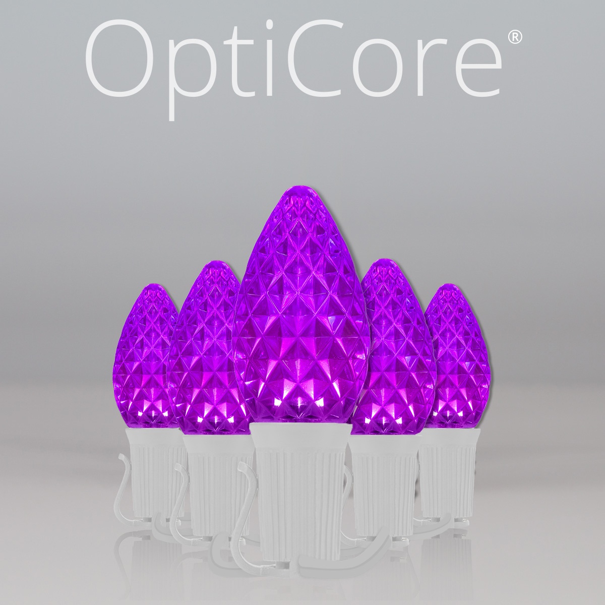 Christmas Lights C7 Purple Opticore Commercial LED Christmas Lights