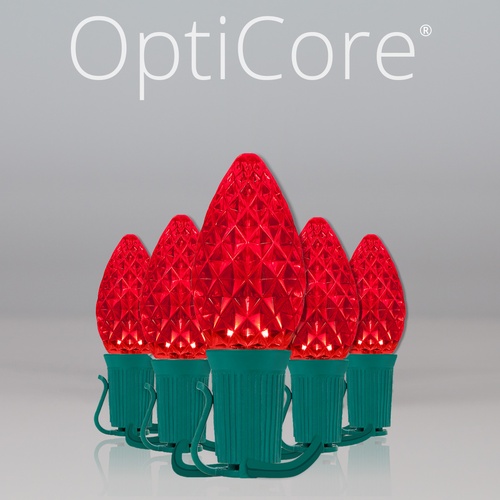 Christmas Lights C7 Red Opticore Commercial LED Christmas Lights