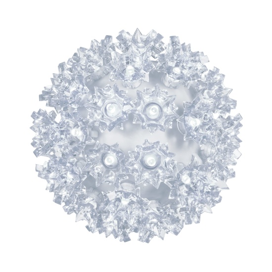 6" Cool White 5mm LED Starlight Sphere, 70 Lights