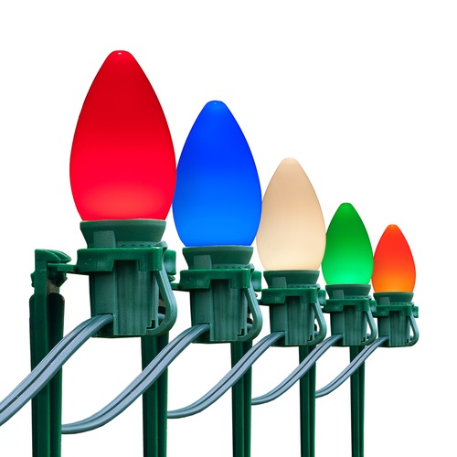 Christmas Pathway Lights C7 Multicolor Smooth Opticore Christmas LED