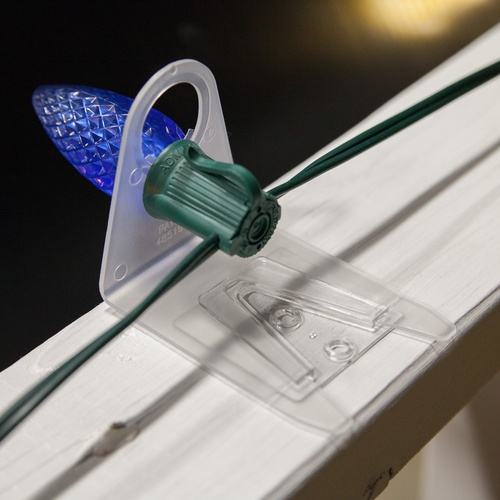 C7 and C9 Accessories Christmas Light Parapet Clip, 100 Pack