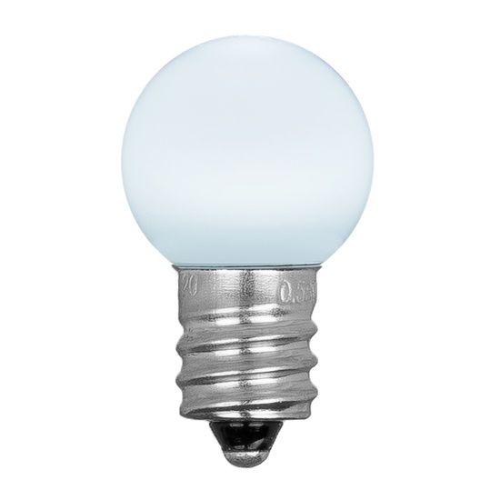 G20 Cool White Smooth Acrylic LED Globe Light Bulbs