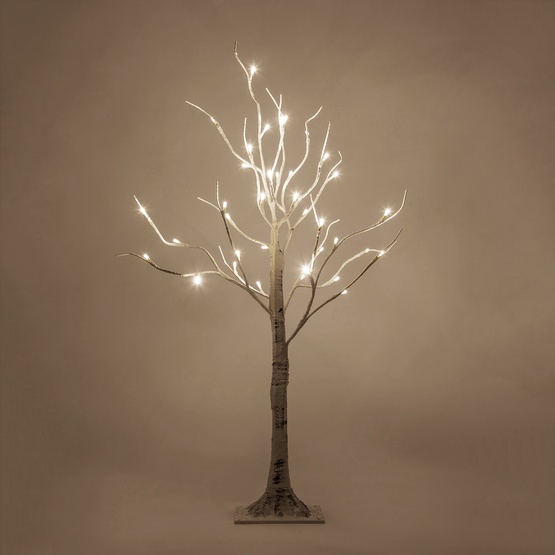 3' Warm White LED Birch Tree 