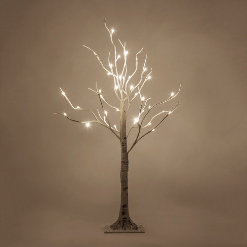 3' Warm White LED Birch Tree 