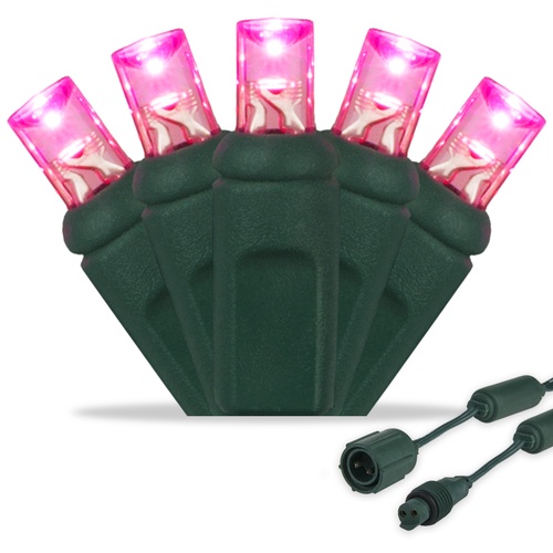 Commercial 5mm Pink LED Christmas Lights