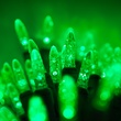 Commercial 25 M5 Green LED Christmas Lights, 4" Spacing