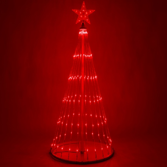 4' Red LED Animated Lightshow Outdoor Christmas Tree